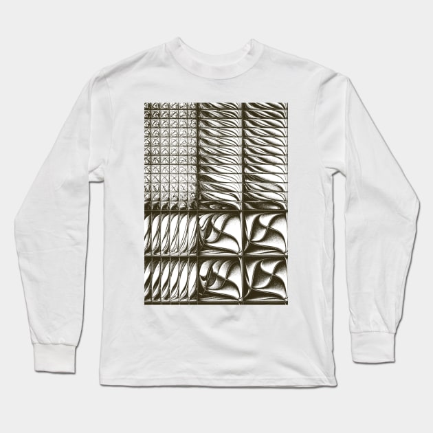 monochromatic sketch effect texture Long Sleeve T-Shirt by pinkal